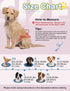 360 10-60 Dono Female Dog Diapers Disposable Stretchy Waist Full Wraps for Dogs in Heat, Leak-Proof and Super Absorbent