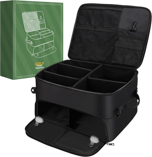 Golf Gifts for Men and Women, Golf Car Trunk Locker Organizer with Compartments for Shoes and Accessories