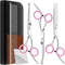 Dog Grooming Scissors Set, Heavy Duty Scissors with Safety Round Tip, 6 in 1 for Dogs, Cats and Other Animals