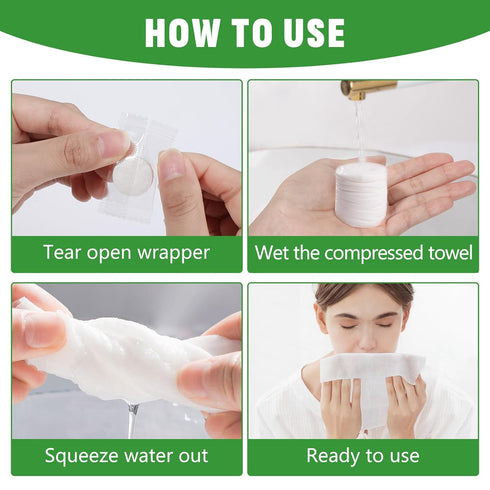 NUITPY 1000 PCS Compressed Towel, Mini Compressed Towel Tablets, Disposable Compressed Face Towels, Camping Towel