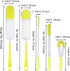 KELINFONG 5 Pack 16 Inch Bottle Brush, Long Handle Bottle Cleaning Brush,Straw Brush,Flexible Water Bottle Cleaner