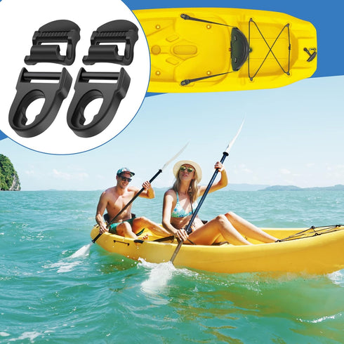 Kayak Seat Repair Kit, Replacement for Lifetime Emotion Seat, Includes Seat Clips and Hooks (Pack of 4)