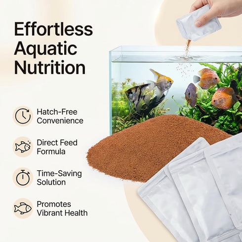 180220m Sukh Hatch-Free Brine Shrimp Eggs for Aquarium Feeding Decapsulated Artemia, High Protein Fry Size, Instant Use