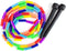 K-Roo Sports 7-Foot Rainbow Jump Rope with Plastic Beaded Segmentation