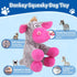 loncoldy Plush Chew Toys for Large Dogs, Tough Crinkle Stuffed Animal Squeaky Interactive Toys for Small Medium Large