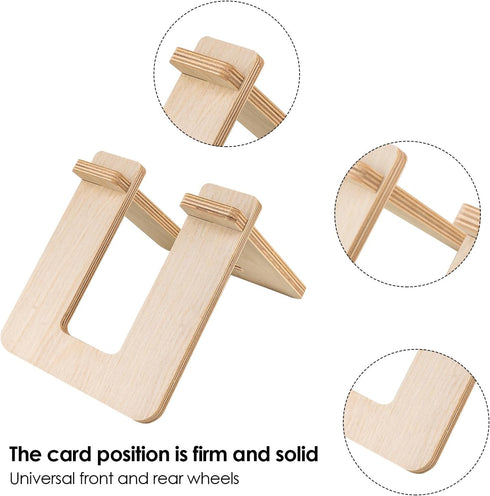 SHIDOW Wooden bike stand, Children bike display stand, Indoor Bike Stand, Bicycle floor bracket suitable for 10-12 inch Balanced bicycles, Children's bicycles (Wooden) by SHIDOW