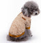 Jecikelon Dog Sweater, Soft Winter Clothing for Small Dogs XXS XS & Cat Apparel (Khaki, S)