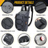 WOTOW Bike Rack Bag Waterproof - 10L Large Capacity Bicycle Saddle Panniers with Shoulder Strap & Hook