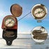 Handmade Vintage Brass Pocket Compass with Lid - Perfect Maritime Gift