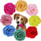 JUHAO Dog Collar Flowers, Pet Bow Tie Flower Collars for Puppy Grooming Accessories (8pcs Handmade Rose)