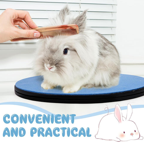 AceOrbit Chinchilla Rabbit Grooming Kit Bunny Grooming Table with Non Slip Blue Felt Mat Pets Groom Platform for Guinea