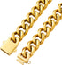 Walking Collar with Dog Tag Design, Secure Buckle Cuban Link Chain Heavy Duty Chew Proof for Medium Large Dogs