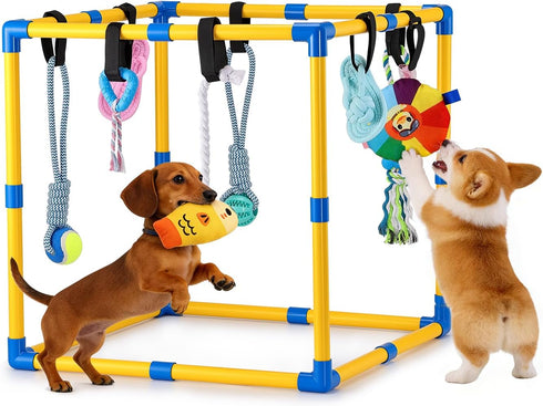 Keaber Puppy Play Gym - 23x23x23 Inch Puppy Jungle Gym with 8