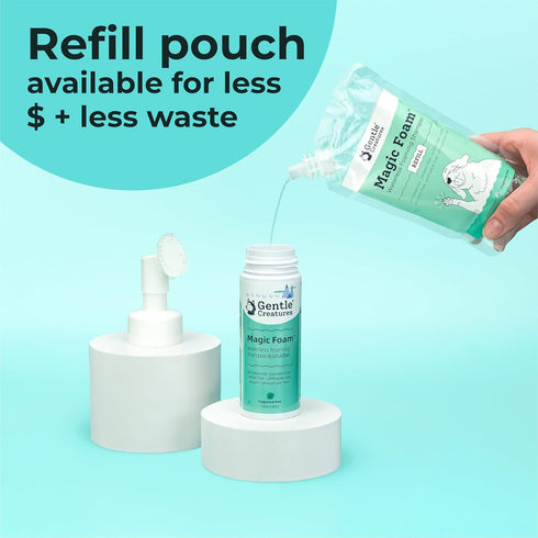 Magic Foam Waterless Shampoo Paw Cleaner for Dogs and Cats, Dry Shampoo with Odor Control Wash, Orange