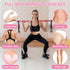 Pilates Bar Kit with Resistance Bands - Stackable Bands Workout Equipment for Legs, Hip, Waist, Arm