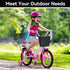 Kids Bike Basket Front, Plastic Scooter Basket for Toddler Bike Accessories, Black