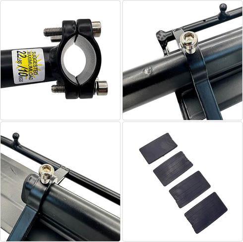 UPANBIKE Adjustable Rear Rack for Mountain and Road Bikes, Seatpost Mounted