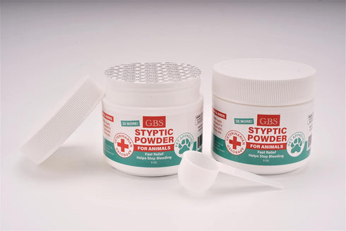 G.B.S 5 oz Styptic Powder for Animals - Stop Bleeding Styptic Clotting Powder for Dogs, Cats & Birds (3)