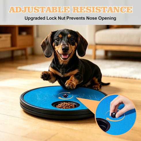 Swirge 3 1 in Rotatable Dog Scratch Board with Food Storage Compartment Box Round Stress-Free Scratch Pad ABS Nail
