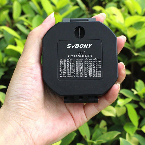 SVBONY Camping Military Compass, Pocket Transit Multifunction Lensatic Sighting Waterproof with Strap