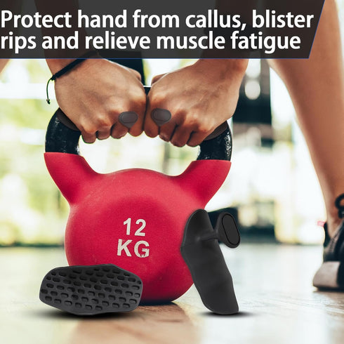 NiuMid Anti-Slip Workout Grips - Ergonomic Rubber Hand Protector Gloves for Weight Lifting, Pull-Ups, Gym Training