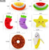 LEGEND SANDY 14 Pack Cute Stuffed Plush Dog Toys - Squeaky Fruits and Vegetables for Small Medium Pets