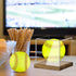 Clear Acrylic Softball Display Case with Wood Base, Memorabilia Stand Cube Holder, Dust Protection Transparent Storage