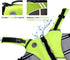 VIVAGLORY Bright Yellow Sports Style Dog Life Vest, Life Jacket for Swimming & Boating, Ripstop Buoyancy with Handle, S