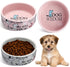 2 Pcs 5 Inch Ceramic Dog Bowl, Cute Cartoon Pattern, Durable Dog Dishes for Small Dogs, Dishwasher Safe