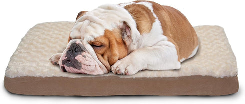 Furhaven Cooling Gel Dog Bed for Medium/Small Dogs | Removable Washable Cover, Up to 35 lbs - Chocolate