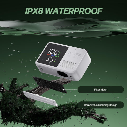 10L/Min 4 IPX8 7800mAh IGRL Portable Shower for Camping, Powerful Water Flow, Rechargeable Shower Pump with Bath