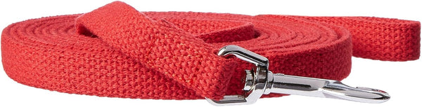 Leather Brothers Web Lead for Pets, 10', Red