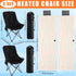 2 Set Camping Chairs with Heated Cushions Foldable Portable Outdoor Chairs for Winter, Tailgating, Fishing, Sports