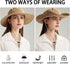 Sun Hat for Women and Men, UPF 50+ Waterproof Wide Brim Fishing Hat with Adjustable UV Protection