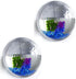 2Pack 5.9'' Wall Mounted Clear Acrylic Round Fish Tank Flower Pot Vase, Wall Hanging Mount Fish Bowl