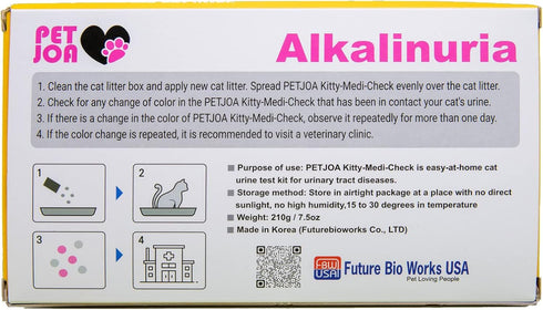 Home,100% 210g/7.4oz) 100% Kitty-Medi-Check Cat Urine Health Test Kit, Easy Monitoring at Eco-Friendly - (Alkalinuria