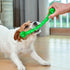 Ycozy 11'' Long Dog Chew Toys for Small/Medium Dogs, Rubber Rope Toys Knot Dental Teething, Almost Indestructible