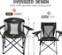 600 lbs, Portal Oversized Camping Chair Big and Tall Folding Camp Chair Portable Lawn Chairs Heavy Duty Foldable XXL