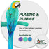 Sweet Feet & Beak Safety Pumice Bird Perch - X-Small 1/2" x 6", Blue, Lightweight Grinding Perch