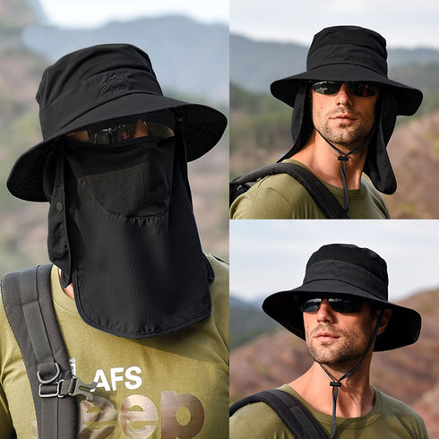Sun Hats for Men and Women, Fishing Hat UPF 50+, Breathable Wide Brim Summer UV Protection