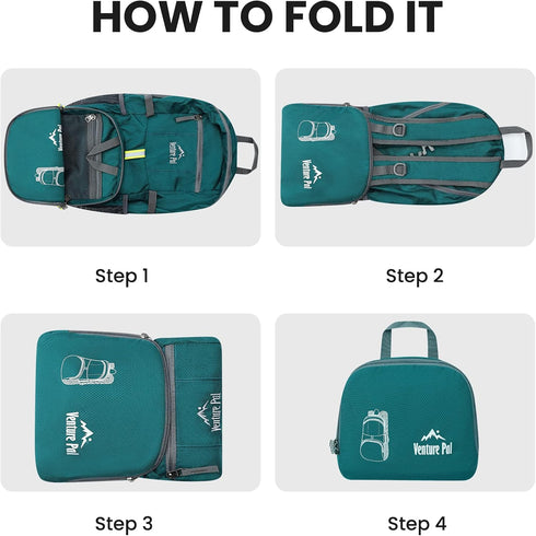 Venture Pal 35L Ultralight Packable Travel Backpack, Foldable Camping and Hiking Daypack