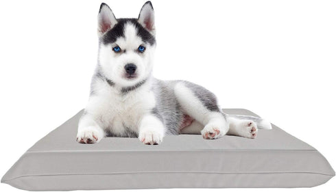 Waterproof Soft and Durable Gray Elastic Machine-Washable Medium Size Dog Bed Cover, 36"x29"