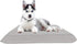 Waterproof Soft and Durable Gray Elastic Machine-Washable Medium Size Dog Bed Cover, 36"x29"