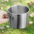 Set,Stainless Set Set Backpacking Zerodis Camping Cook Steel Outdoor Cookware with Lid Foldable Camping Pot and Pan