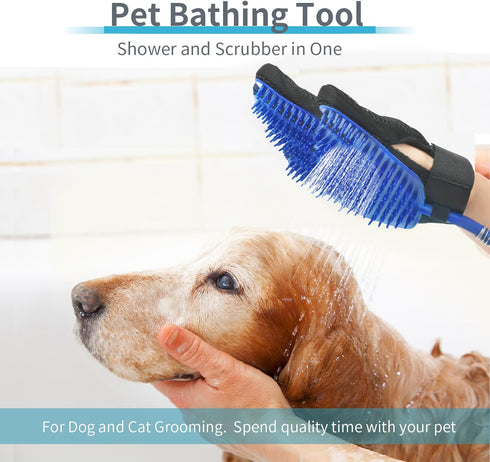 All-in-One Dog Grooming Bath Tool: Shower Scrubber, Dog Washing Gloves, Pet Store Essential