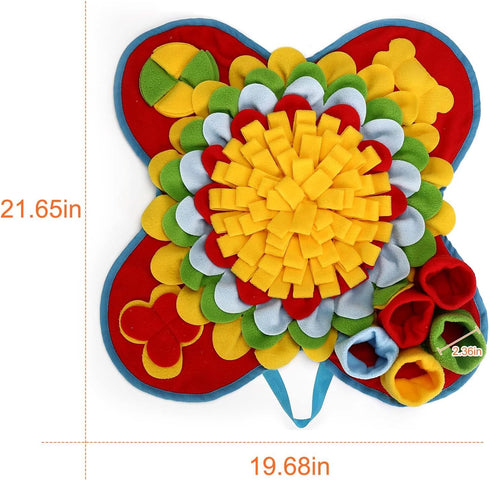 Yummy 2 1 Sam Snuffle Mat for Small and Medium Dogs, in Portable Interactive Nose Smell Training Sniffing Pad