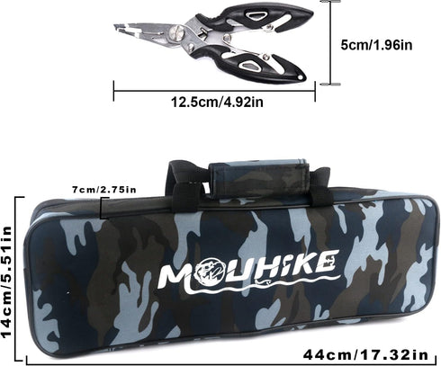 Telescopic Fishing Pole Reel Combo, Ultralight Fishing Rod Spinning Reel with Tackle Bag