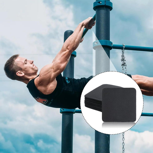 BOHUIZ 10 Pcs Gym Grip Pads for Weight Lifting Workout, Gym Hand Grips Lifting Grips Pull Up Gloves Neoprene Comfort No