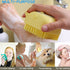 Dog Scrubber for Bath - Pet Grooming Bath Massage Brush with Soap Dispenser, 3 Pack Silicone Exfoliating Brushes