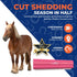 Deshedding Brush for Horses and Large Pets, 8-Inch, Pink, Professional Grooming Tool
